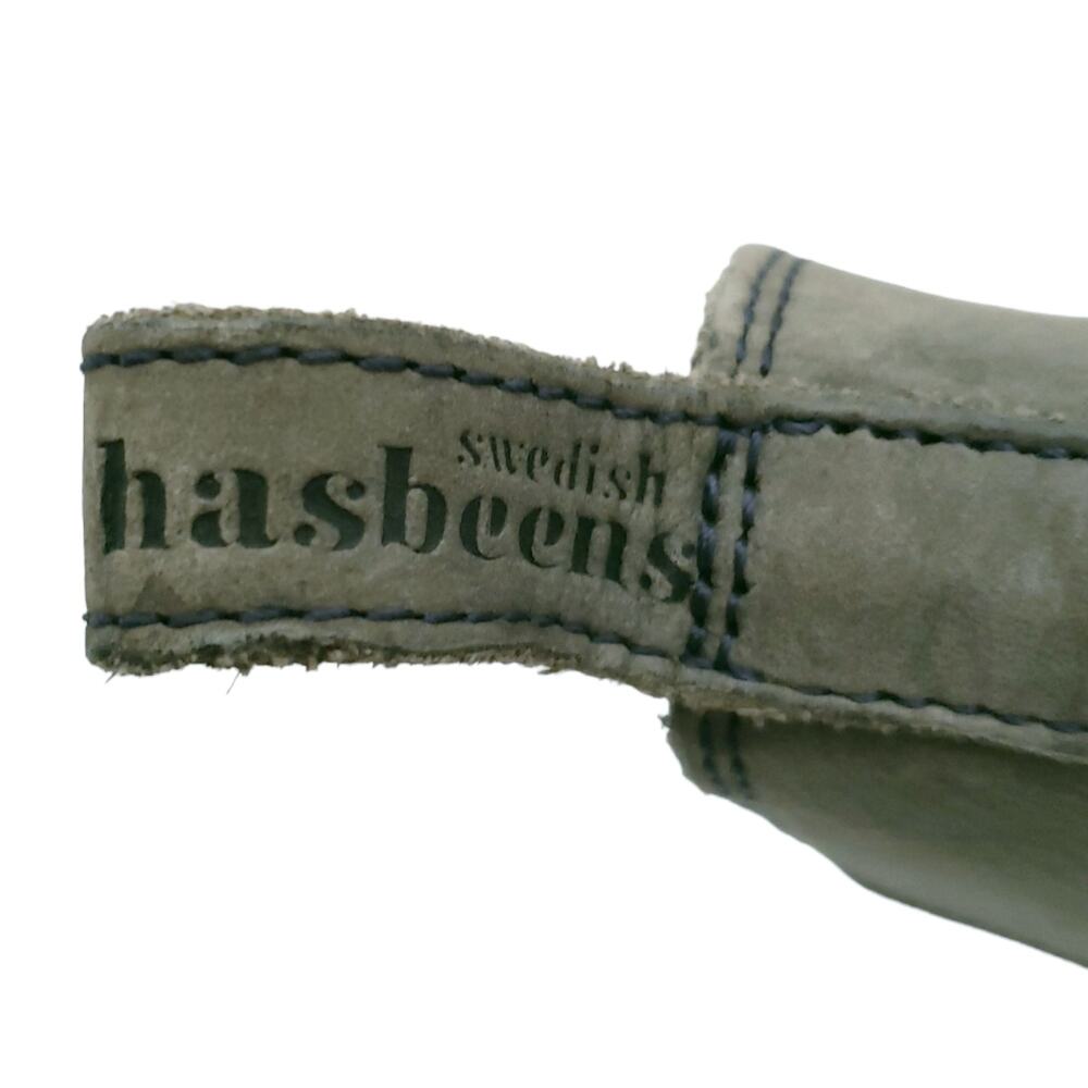 Swedish HASBEENS Classic Chelsea gray nubuck leather ankle boot booties Sz 40 10 - Picture 10 of 11